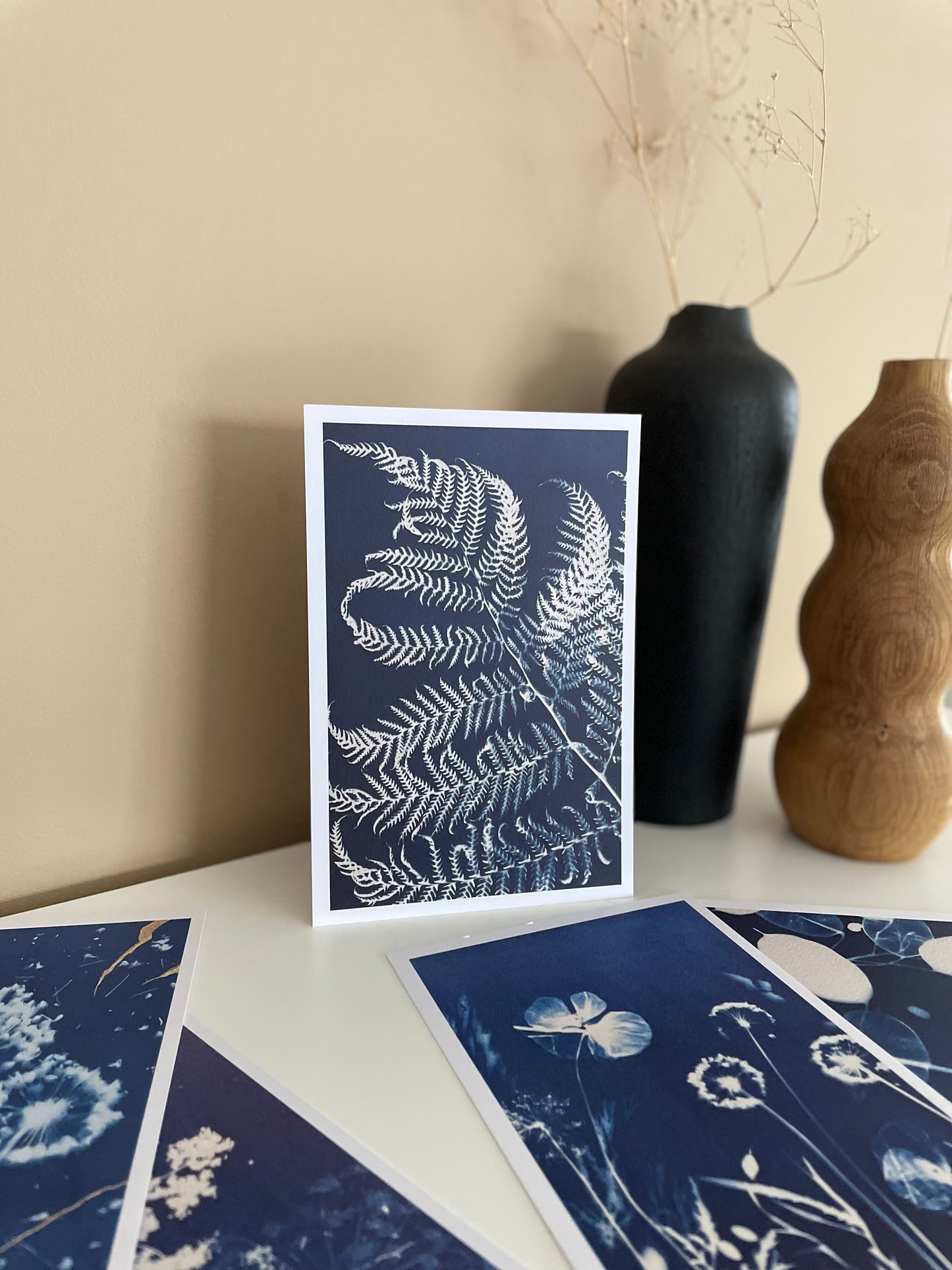 Lot de cartes cyanotypes - Set #2