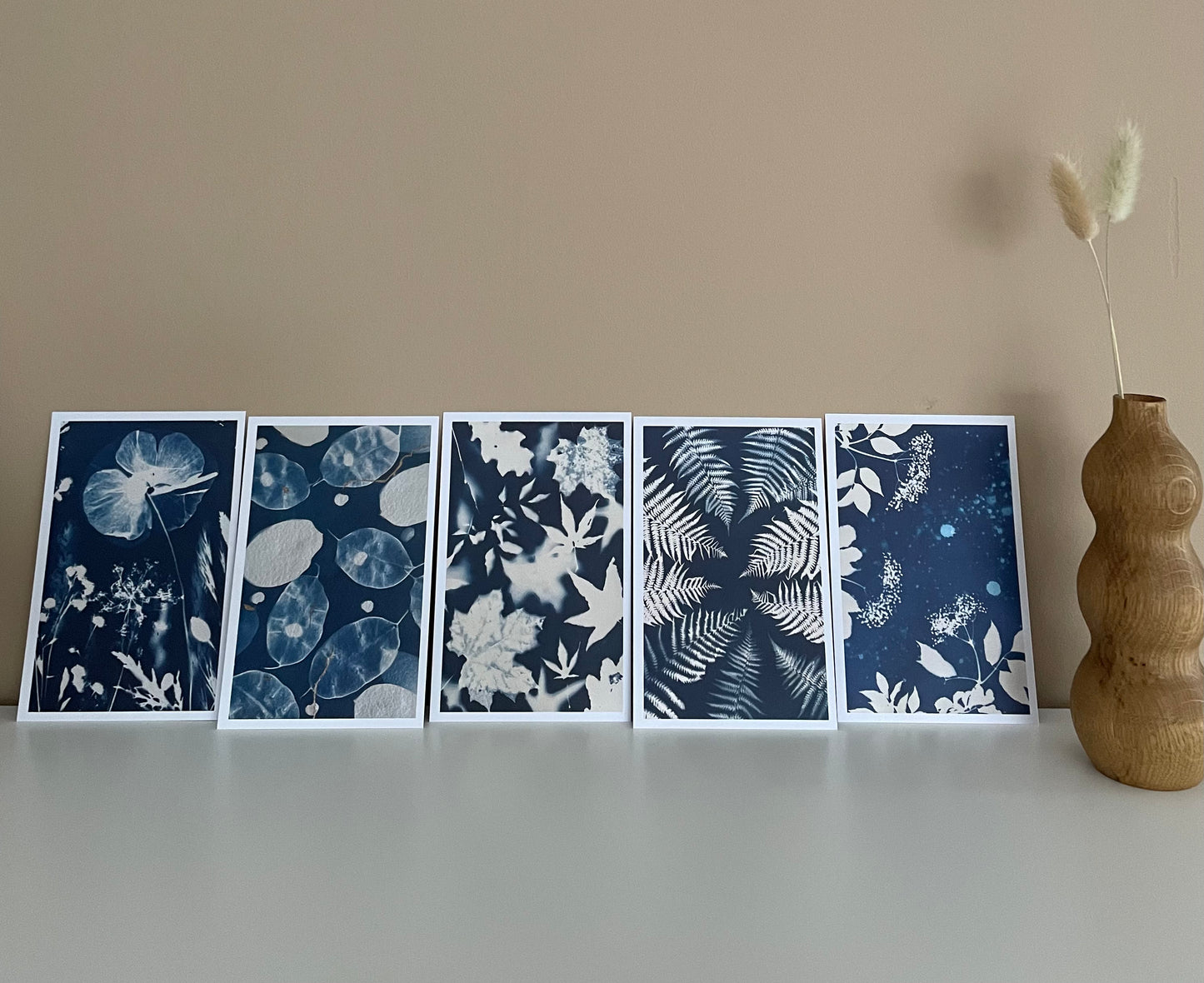 Lot de cartes cyanotypes - Set #1