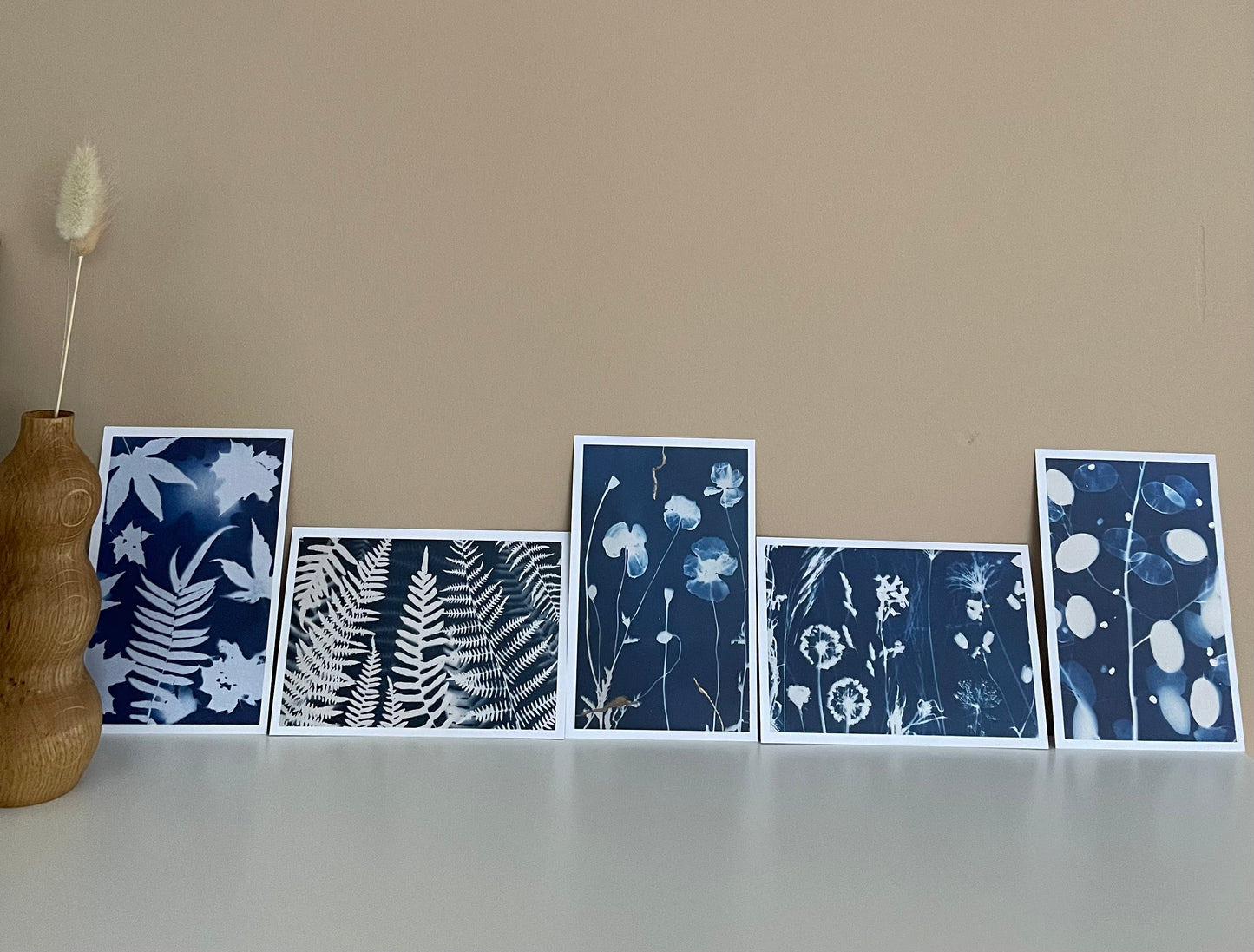 Lot de cartes cyanotypes - Set #3